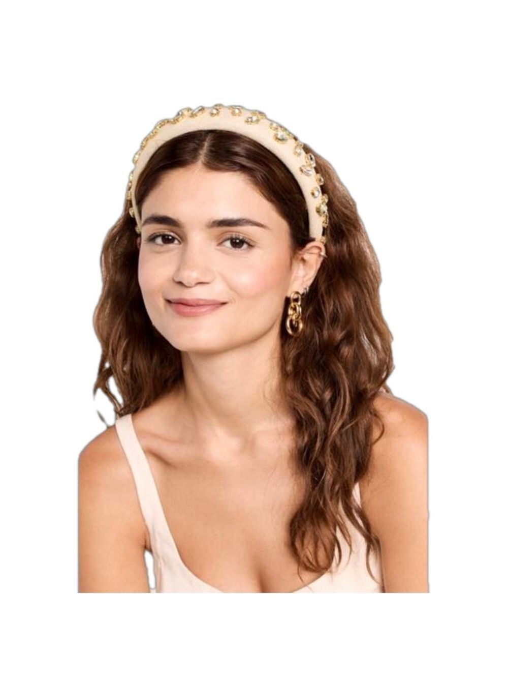 Lele Sadoughi Glittering Crystal Alice Headband Barbie Authentic